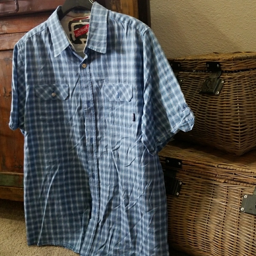 Mens billabong button down shirt